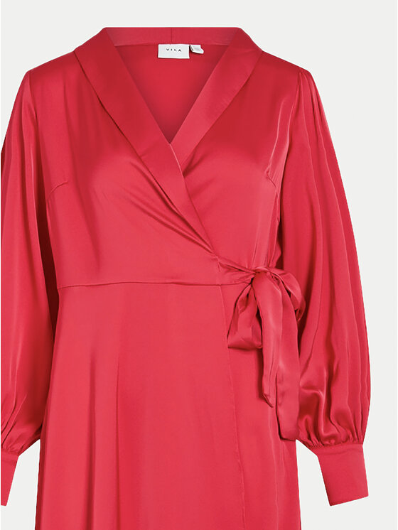 Vila Vila Abito da cocktail Ravenna 14093784 Rosso Regular Fit