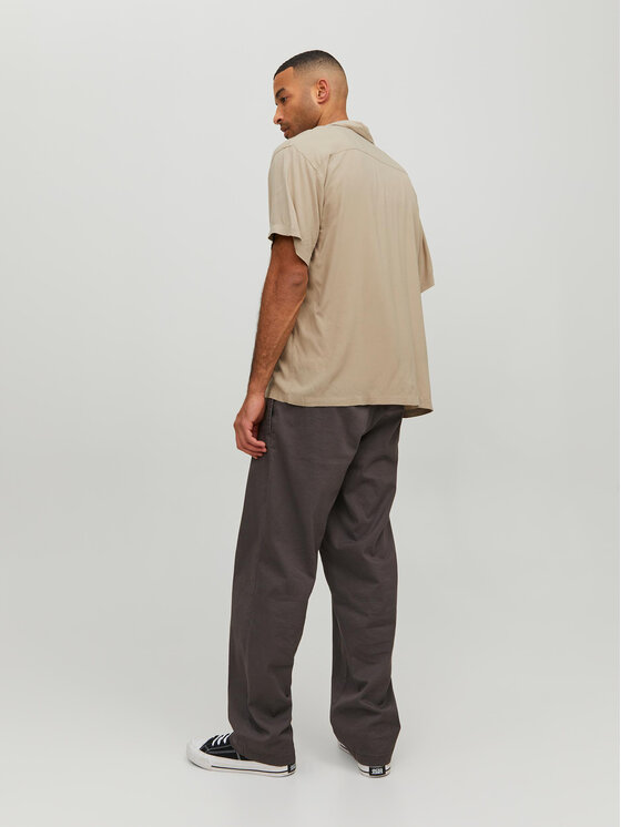 Camicia 12220416 Beige Relaxed Fit