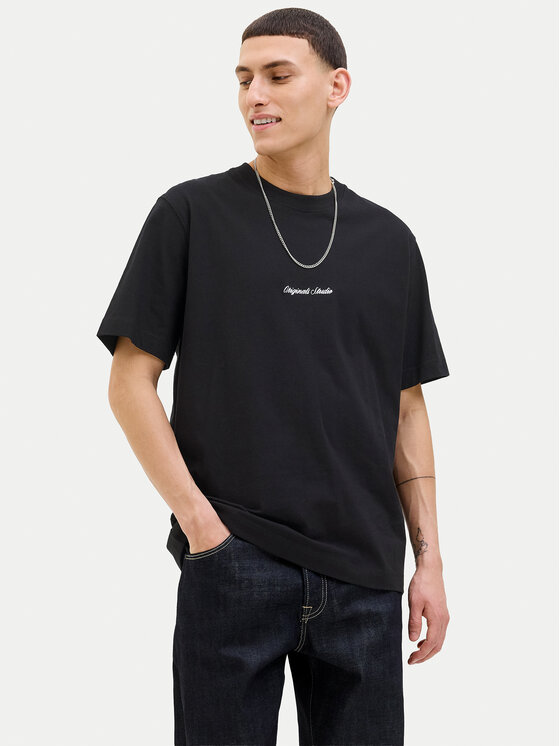 Jack & Jones Jack & Jones T-Shirt Norrebro 12282892 Czarny Relaxed Fit