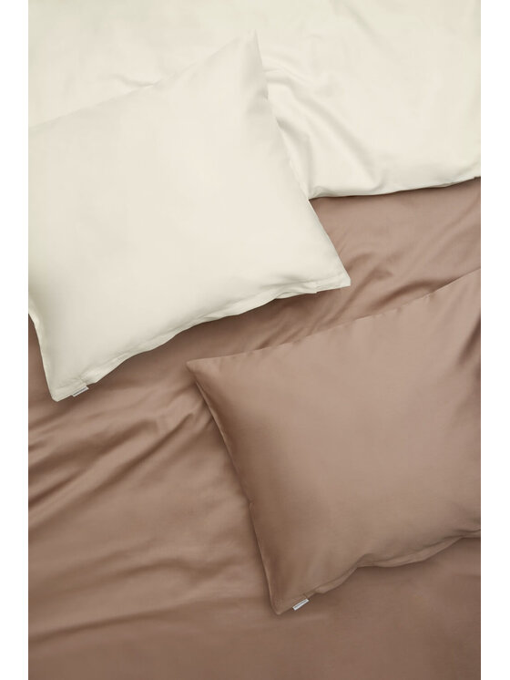 White pocket White pocket Komplet pościeli pościel gładka Écru