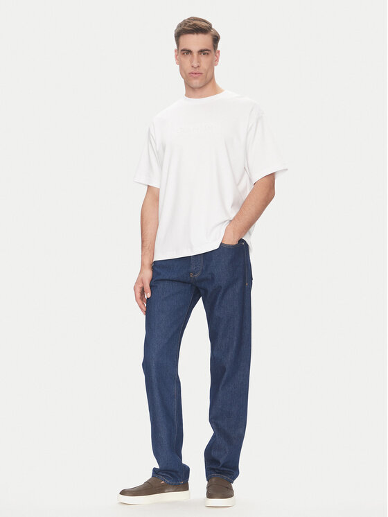 Calvin Klein Calvin Klein T-Shirt LV04LC206G Biały Relaxed Fit