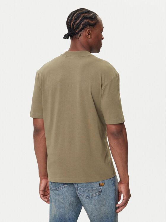 HUGO HUGO Majica Manche Courte Homme 50509991 Khaki Regular Fit