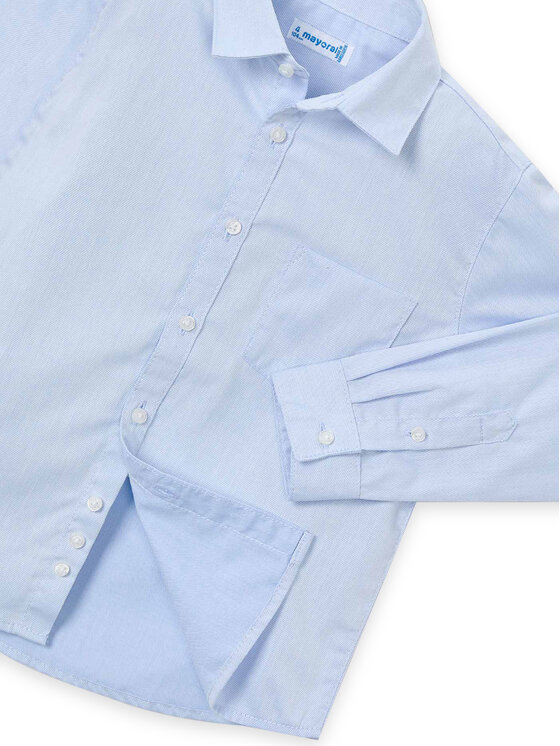 Mayoral Mayoral Camicia 146 Celeste Regular Fit