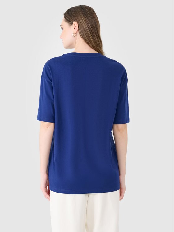 4F 4F T-Shirt 4FRSS25TTSHF2694-31S Modrá Oversize