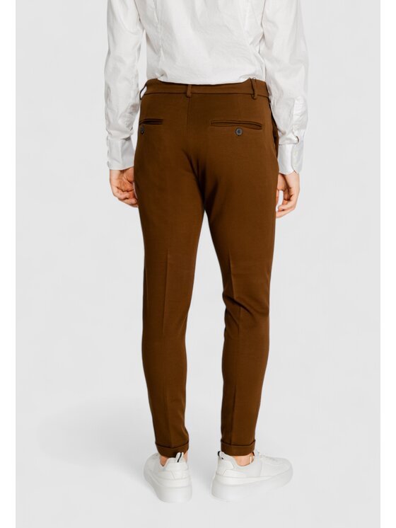 Antony Morato Antony Morato Pantalone da abito ASHE STRETCH TWILL Marrone Stretch Fit