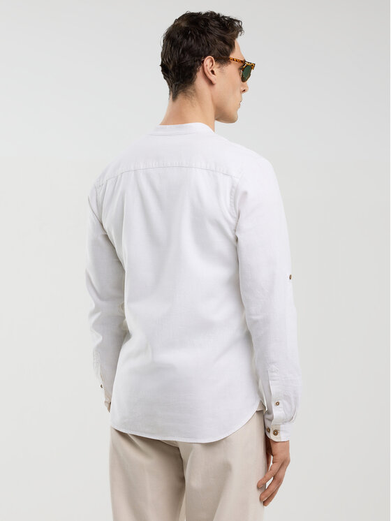 BIG STAR BIG STAR Koszula JANEW Biały Slim Fit