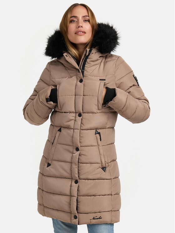 Navahoo Navahoo Kurtka zimowa Lotusblüte Pri Szary Regular Fit