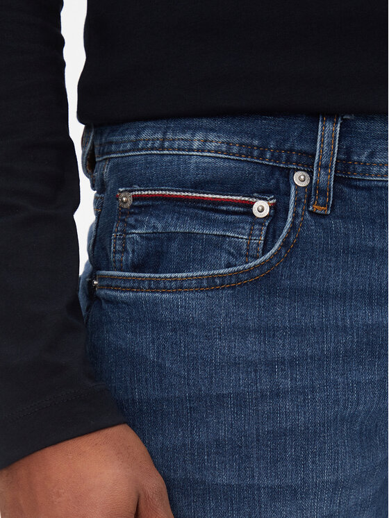 Tommy Hilfiger Tommy Hilfiger Jeansy Straight Denton Str Mandall Ind MW0MW33945 Niebieski Straight Leg