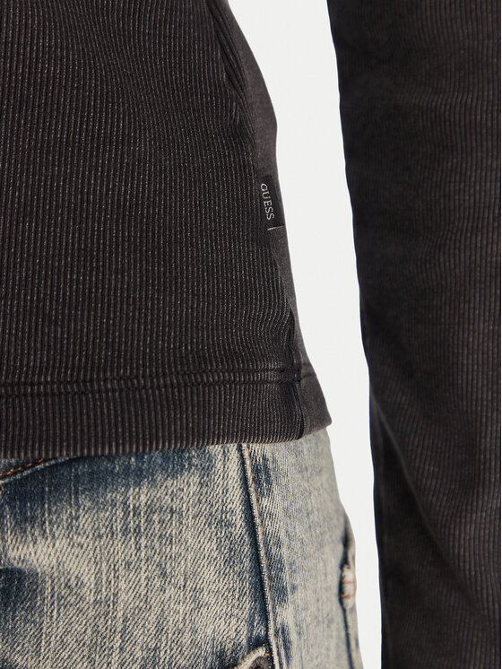 Guess Jeans Guess Jeans Bluză W6RP24 KA0H1 Gri Slim Fit