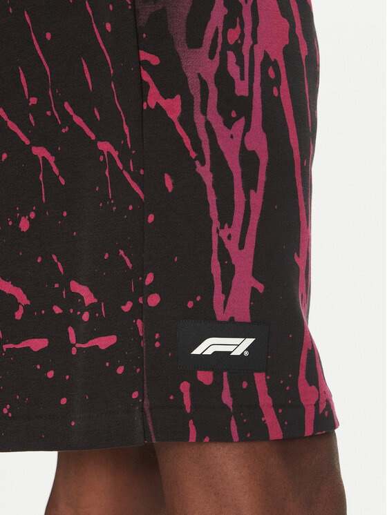 Puma Puma Szorty sportowe F1 Color Splash 630171 Czarny Relaxed Fit