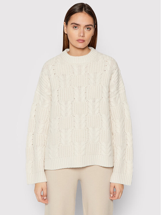 Samsøe Samsøe Samsøe Samsøe Pulover Kaya F21400032 Alb Loose Fit