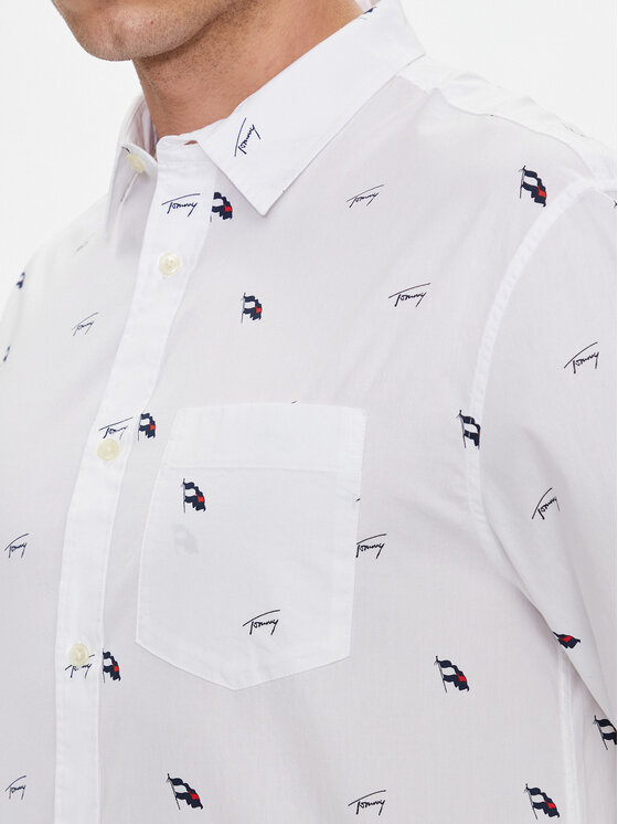 Tommy Jeans Tommy Jeans Camicia Critter DM0DM19521 Bianco Regular Fit