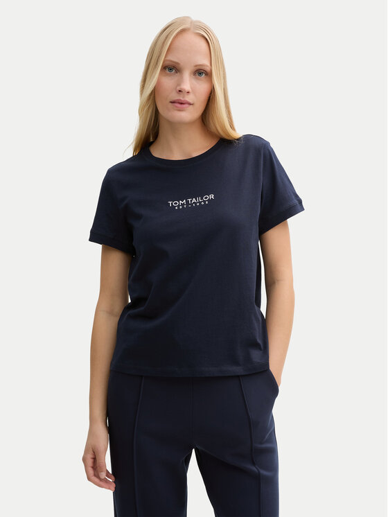 Tom Tailor Tom Tailor T-shirt 1045543 Blu scuro Regular Fit