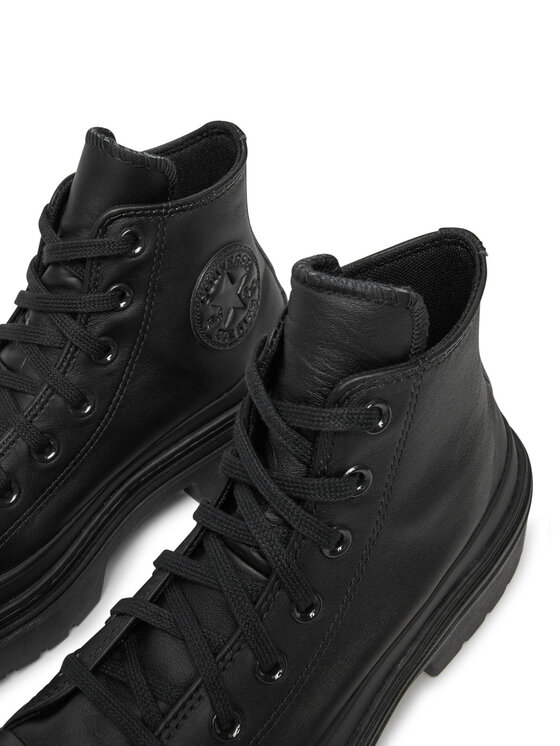 Converse Converse Šnurovacia obuv Chuck Taylor All Star Lugged Heel Leather Platform A10369C Čierna