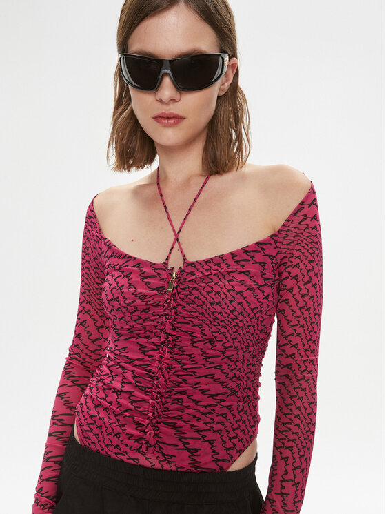 PINKO Pinko Bodi Birba 102221 A1A0 Ružičasta Slim Fit