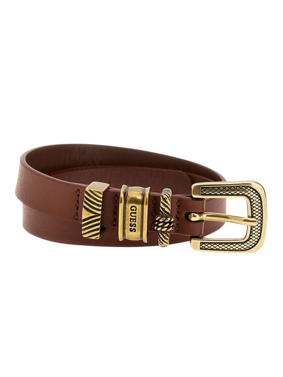 Guess Guess Ζώνη MULTI LOOP BELT Καφέ