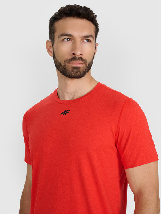 4F 4F Koszulka techniczna MULTI ACTIVE Czerwony Regular Fit