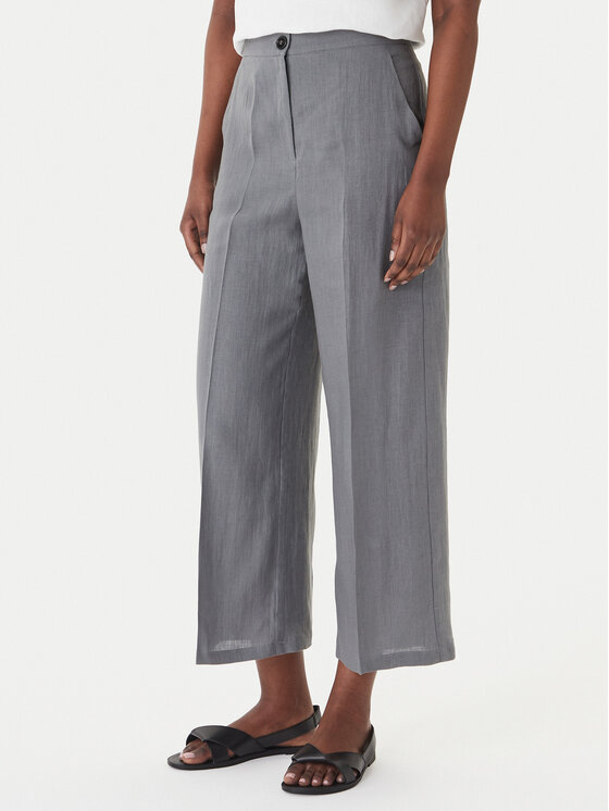 Marella Spodnie materiałowe Clava 2615131182 Szary Regular Fit