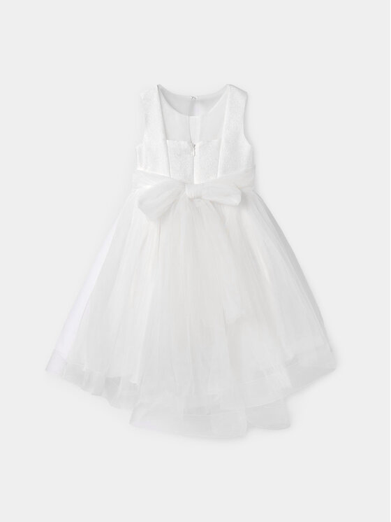 Abel & Lula Abel & Lula Sukienka elegancka 5037 Biały Regular Fit