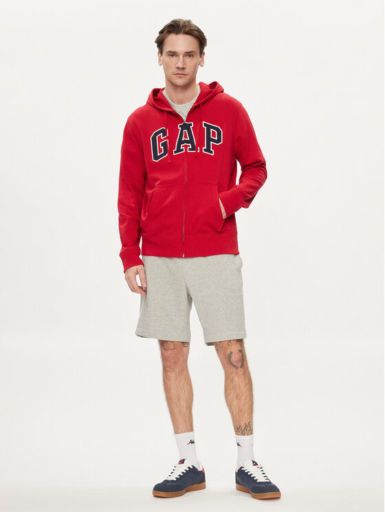 Gap Gap Majica dugih rukava 868454-03 Crvena Regular Fit
