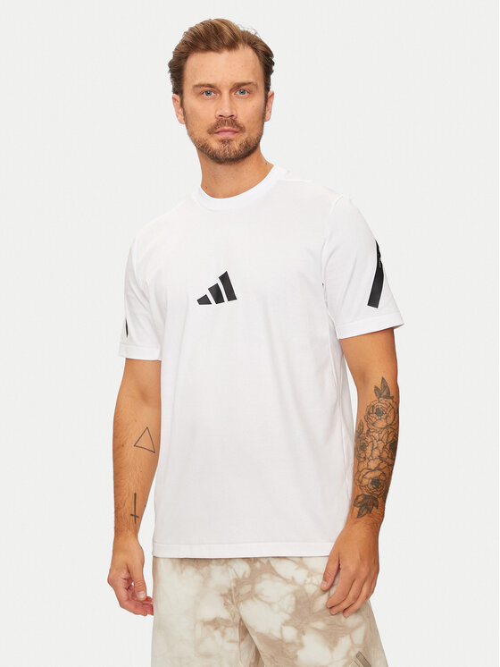 adidas adidas Marškinėliai Z.N.E. JE3078 Balta Regular Fit