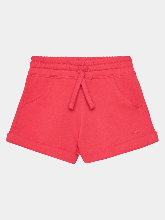 United Colors Of Benetton Pantaloni scurți sport 3J68C901C Roz Regular Fit