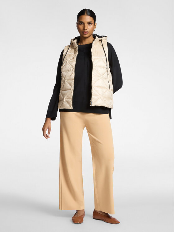 Elena Mirò Elena Mirò Kurtka puchowa F806P000192N002 Kremowy Slim Fit