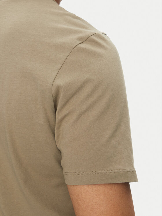 HUGO HUGO T-Shirt Dero222 50466158 Brązowy Regular Fit