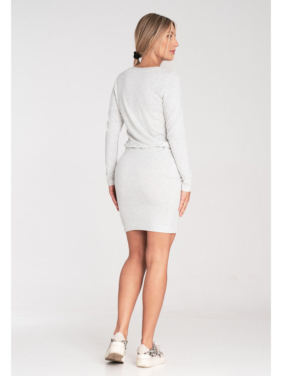 FIGL FIGL Sukienka codzienna M1049 Szary Casual Fit