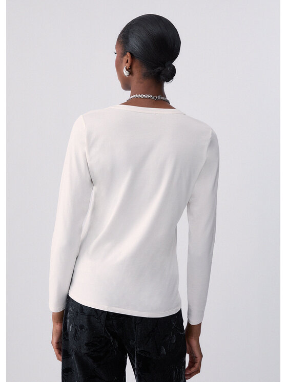 Liu Jo Liu Jo T-Shirt TF6245JS003L9291 Biały Regular Fit