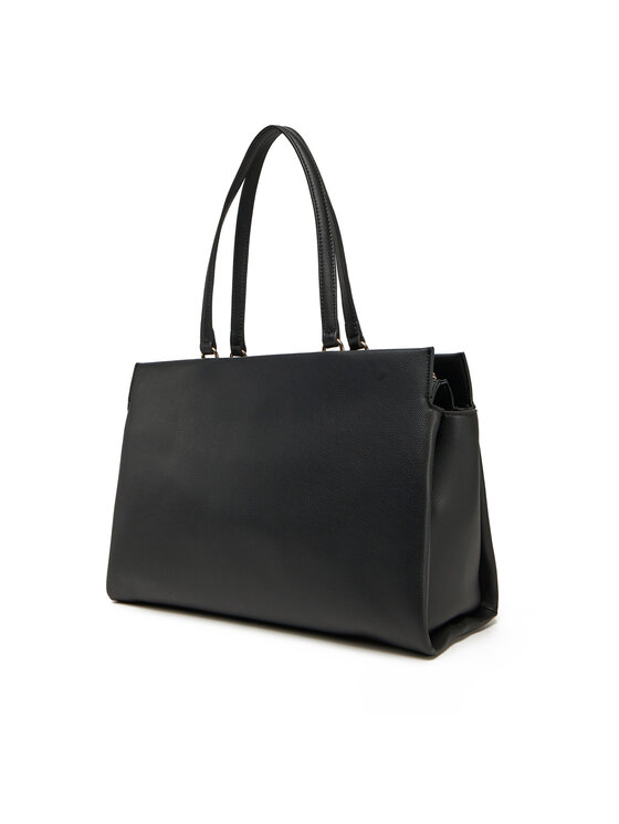 Tommy Hilfiger Tommy Hilfiger Torbica Th Legacy Tote AW0AW17197 Crna