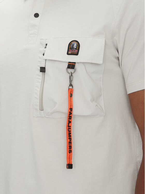 Parajumpers Parajumpers Polo Rescue 25SMPMPORE10 Szary Regular Fit