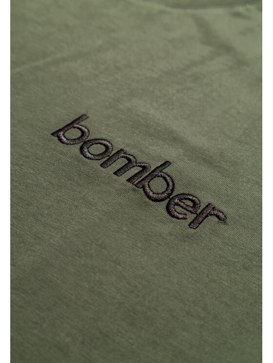 The Bomber The Bomber T-shirt The Bomber Logo Verde Shirt Fit