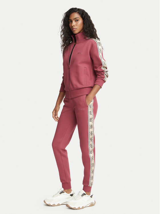 Guess Guess Spodnie dresowe V2YB15 KB3P2 Różowy ciemny Regular Fit