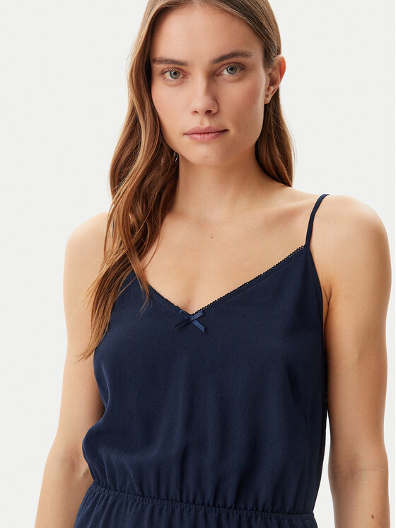 Tommy Jeans Tommy Jeans Sukienka letnia Essential DW0DW20613 Granatowy Regular Fit