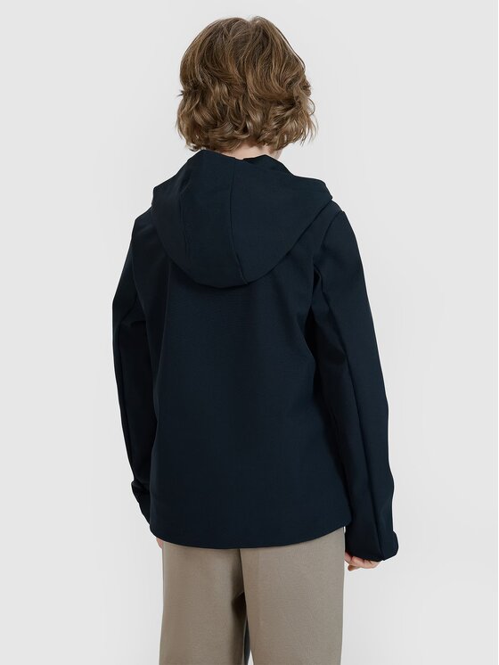 4F 4F Kurtka softshell 4FJWspring_summer_2025TSOFM306 Czarny Regular Fit