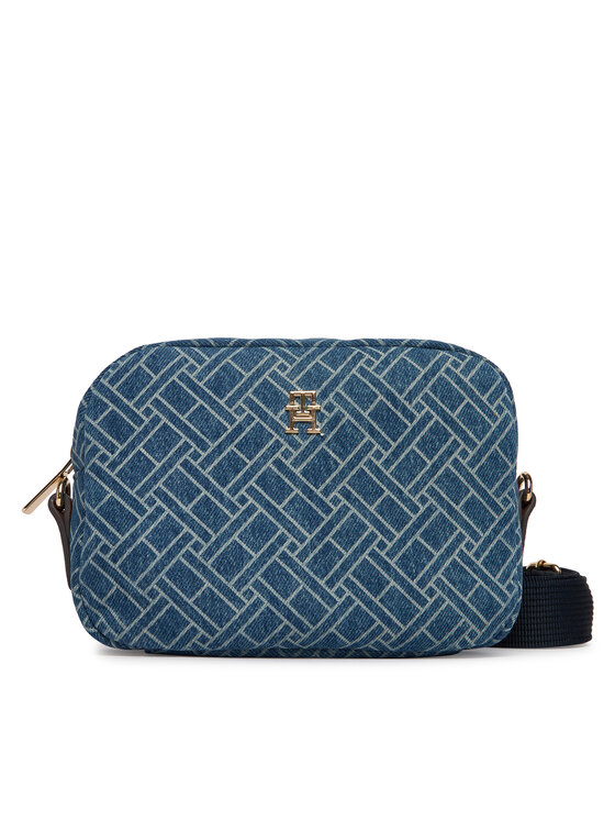 Tommy Hilfiger Tommy Hilfiger Kabelka Popette Camera Bag Denim Flag AW0AW18610 Modrá