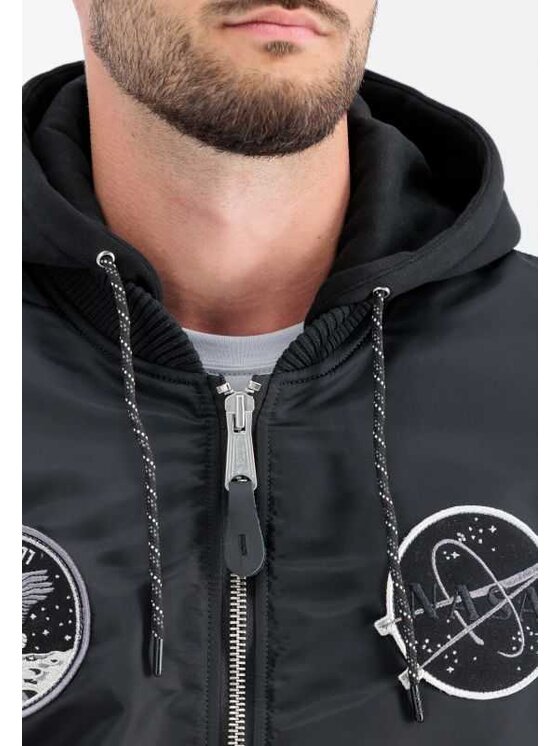 Alpha Industries Alpha Industries Kurtka przejściowa AI.108108-285 Czarny Regular Fit