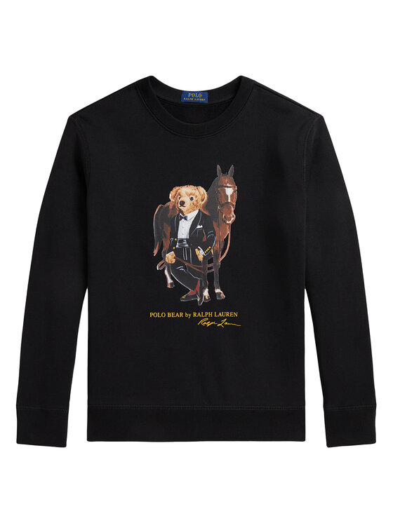 Polo Ralph Lauren Polo Ralph Lauren Džemperis ar kapuci 323A10261002 Melns Regular Fit