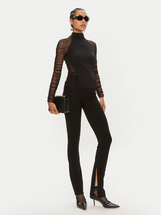 Patrizia Pepe Patrizia Pepe Bluză 8M1626/J129-K103 Negru Slim Fit