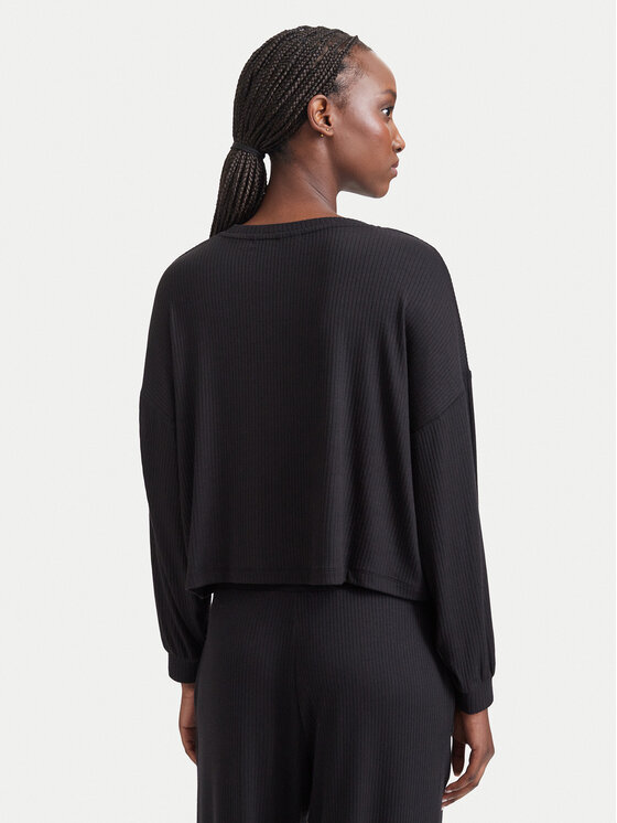 HUGO HUGO Bluse Heart 50566668 Schwarz Relaxed Fit