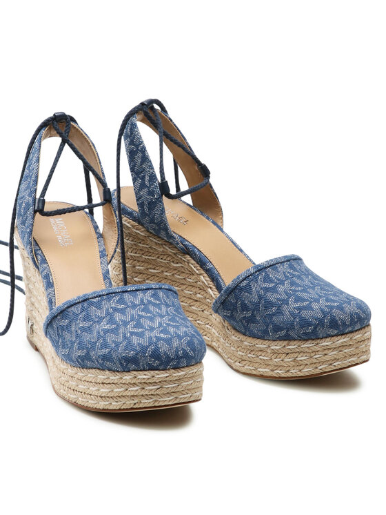 Michael Michael Kors Espadrilles Margie Closed Toe Wedge 40s2mgms2y Blau Modivoat 6748