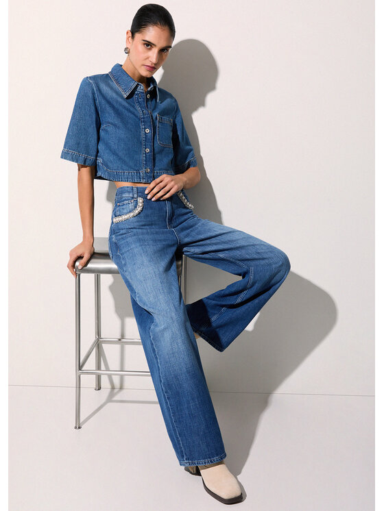 Liu Jo Liu Jo Jeansy UA6265DS08279034 Fioletowy Regular Fit