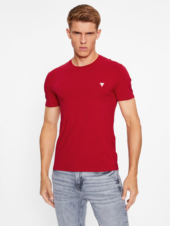 Guess Guess Тишърт M2YI24 J1314 Червен Slim Fit