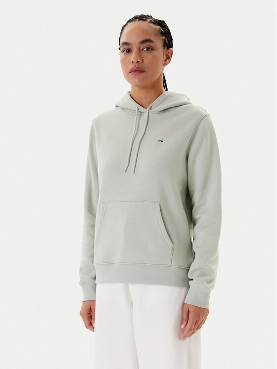 Tommy Jeans Tommy Jeans Majica dugih rukava Flag DW0DW19958 Zelena Regular Fit