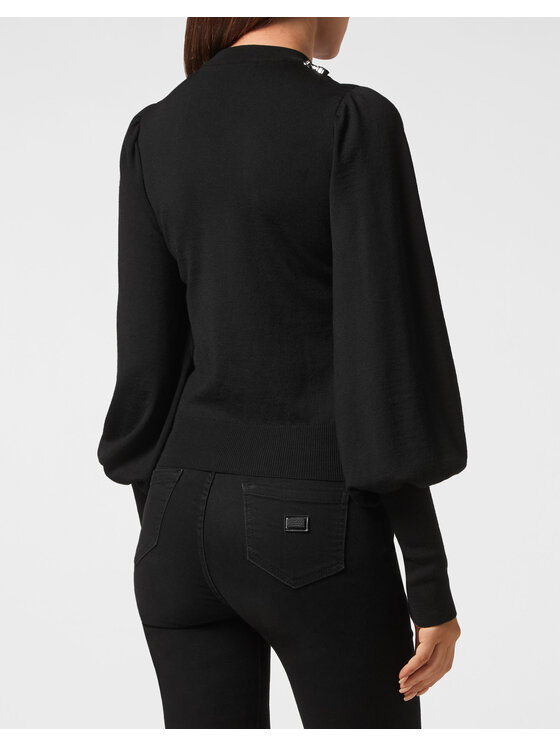 PHILIPP PLEIN PHILIPP PLEIN S dlhými rukávmi 2845 Čierna Regular Fit
