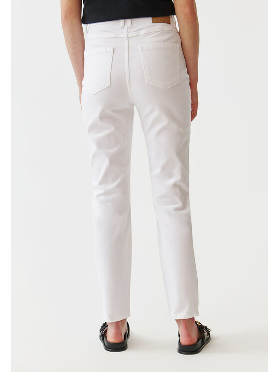 TATUUM TATUUM Kalhoty z materiálu ROMIKI 1 Bílá Skinny Fit