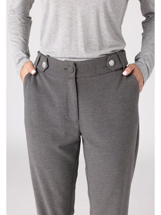 QUIOSQUE QUIOSQUE Bavlnené nohavice QUIOSQUE 3VD002238 Biela Regular Fit