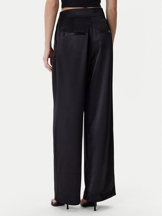 Guess Guess Szövet nadrág W6RB66 W2612 Fekete Regular Fit