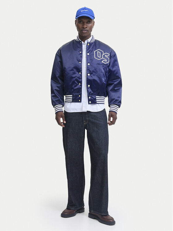 Jack & Jones Jack & Jones Bundy bomber Meadows 12282953 Modrá Regular Fit